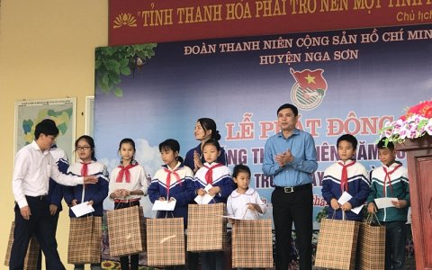  Huyện đoàn Nga Sơn khởi động tháng thanh niên năm 2019