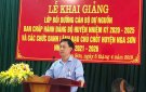 Huyện ủy Nga Sơn khai giảng lớp bồi dưỡng cán bộ, lãnh đạo chủ chốt dự nguồn nhiệm kỳ 2020-2025