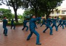 Chương trình tổng duyệt Trung đội dân quân cơ động xã Nga Thạch tham gia Hội thao tỉnh năm 2022