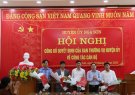 Huyện ủy Nga Sơn tổ chức Hội nghị công bố quyết định về công tác cán bộ