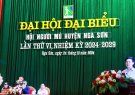 ĐẠI HỘI ĐẠI BIỂU HỘI NGƯỜI MÙ HUYỆN NGA SƠN LẦN THỨ VI, NHIỆM KỲ 2024 - 2029