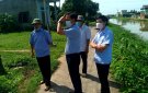 Bí thư Huyện ủy Nga Sơn kiểm tra công tác phòng, chống đợt 2 dịch covid-19 tại Nga Thái và Nga Điền