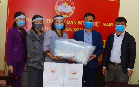 Ủy ban Mặt trận Tổ quốc Việt Nam huyện Nga Sơn  tiếp nhận gần 700 triệu đồng phòng chống dịch covid-19