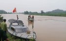 Huyện Nga Sơn huy động các lực lượng, phương tiện tìm kiếm cứu nạn người bị đuối nước trên sông Lèn