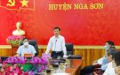Điểm cầu huyện Nga Sơn- hội nghị trực tuyến toàn tỉnh Thanh Hóa triển khai các biện pháp cấp bách về phòng, chống dịch bệnh covid-19 trên địa bàn tỉnh
