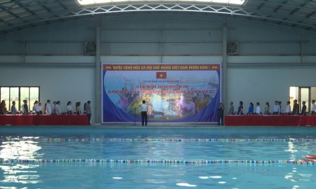 Huyện Nga Sơn tổ chức Lễ phát động toàn dân tập luyện môn bơi, phòng chống đuối nước năm 2023